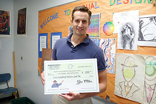 Cheap Joe's Art in Education Award presented to Watauga School art programs